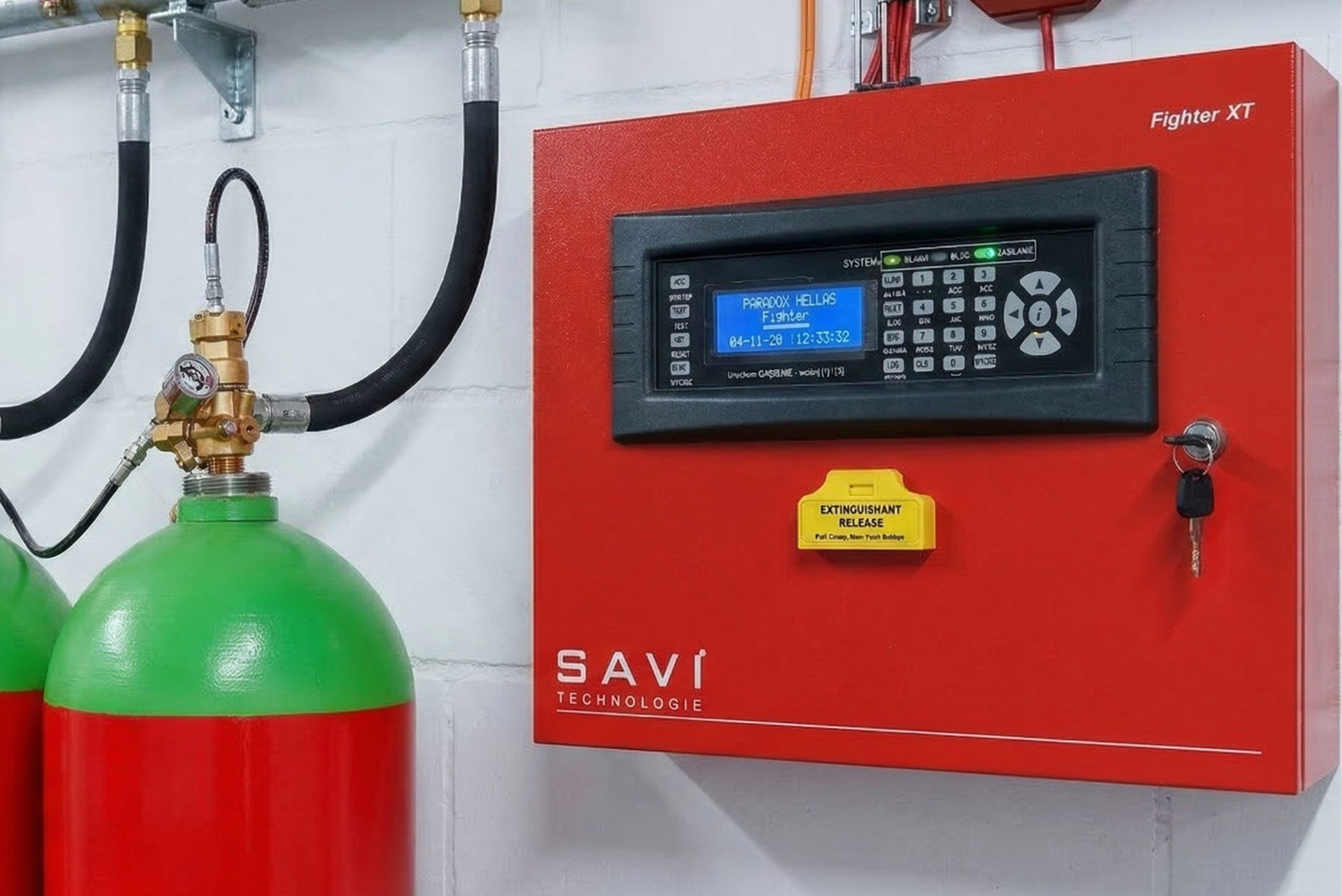 Stałe urządzenie gaśnicze gazowe – instalacja